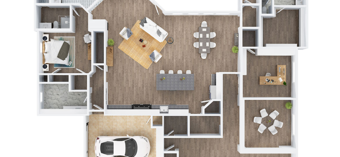 Shoot2Sell Photography - Floorplans - 3D Example